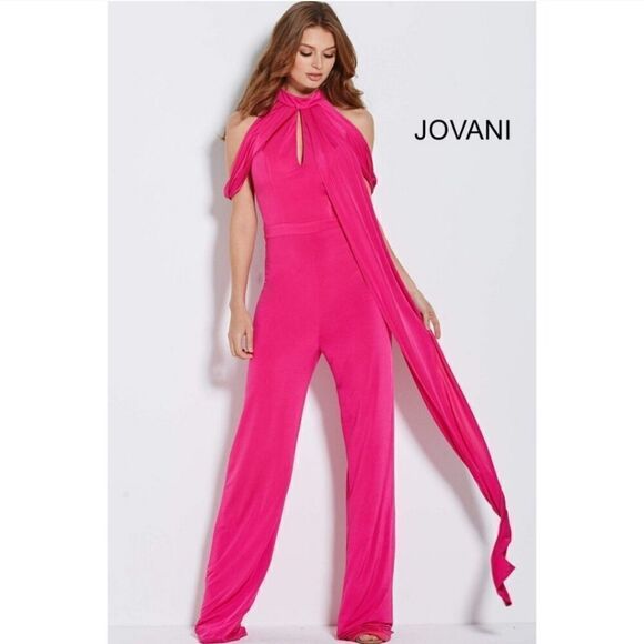 Jovani 51785 Bodice Jumpsuit Black Size 0 - Picture 2 of 10